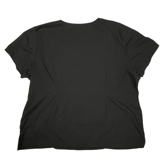 Scrubstar Scrub Womens 2XL‎ Core Essentials Black V-Neck Stretch Top WC818 - Picture 6 of 11